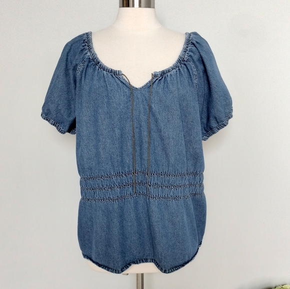 CAROLINA BLUES Top Denim 22W - Picture 2 of 10